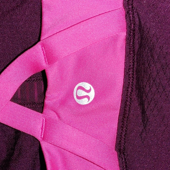 Lululemon Energy Tank Hyper Stripe  Raspberry Glo Light Plum - Picture 5 of 5